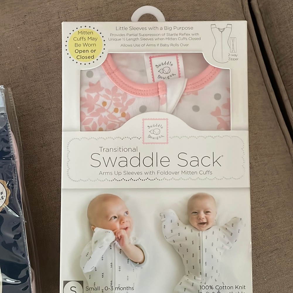 Two sleep sack and swaddle sack